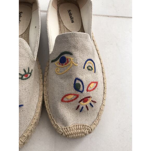 Soludos Flats Espadrilles Embroidered Multicolor - Picture 5 of 10